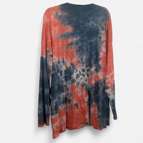 Free People We The Free “Be Free” Cotton Candy Tie Dye Tee Oversized Indie boho - Picture 3 of 7